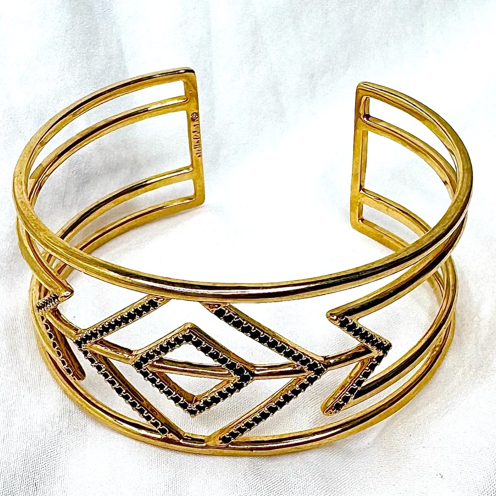 Stella & Dot Black Sphinx Cuff Bracelet
